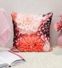 Multicolour Jute Floral 16x16 inches Cushion Cover (5Pc)