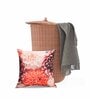 Multicolour Jute Floral 16x16 inches Cushion Cover (5Pc)