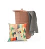 Multicolour Jute Abstract 16x16 inches Cushion Cover (5Pc)