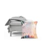 Multicolour Jute Abstract 16x16 inches Cushion Cover (5Pc)