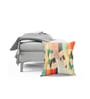 Multicolour Jute Abstract 16x16 inches Cushion Cover (5Pc)