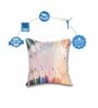 Multicolour Jute Abstract 16x16 inches Cushion Cover (5Pc)