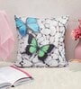 Multicolour Jute Nature 16x16 inches Cushion Cover (5Pc)