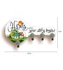 Multicolour Key Shape Digital Printed Wooden Key Holder