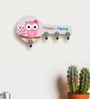 Multicolour Key Shape Digital Printed Wooden Key Holder