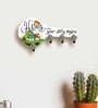 Multicolour Key Shape Digital Printed Wooden Key Holder