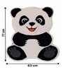 Multicolour Lazy Panda 30x25 Inches Anti Skid Shape Rug