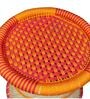 Ethnic Handcrafted Manjola Stool in Multi Colour