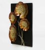 Iron China Leaf Wall Art In Gold