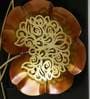 Iron China Leaf Wall Art In Gold