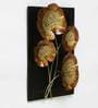 Iron China Leaf Wall Art In Gold