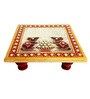 Conventional Multicolour Marble Chowki
