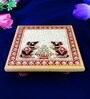 Conventional Multicolour Marble Chowki