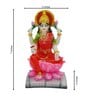 Multicolour Marble Handpainted Goddess Mata Laxmi Idol