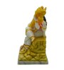 Multicolour Marble Handpainted Goddess Mata Saraswati Idol