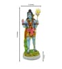 Multicolour Marble Handpainted Lord Shiv Ji Idol