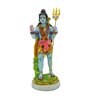 Multicolour Marble Handpainted Lord Shiv Ji Idol