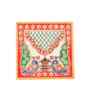 Multicolour Marble Puja Chowki for God Idols