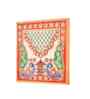 Multicolour Marble Puja Chowki for God Idols