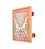 Multicolour Marble Puja Chowki for God Idols