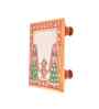 Multicolour Marble Puja Chowki for God Idols