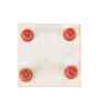 Multicolour Marble Puja Chowki for God Idols