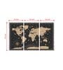 Multicolour MDF (Set of 3) Art Panel