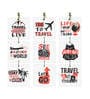 Multicolour MDF (Set of 9) Wall Hangings