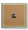 MDF Framed Wall Clock with 2 Wooden Panel