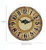 Multicolor Engineered Wood Tag Modern Wall Clock