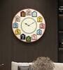 Multicolour MDF Modern Wall Clock