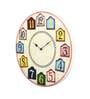 Multicolour MDF Modern Wall Clock