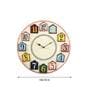 Multicolour MDF Modern Wall Clock
