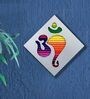 Multicolour Silk Om Wall Mural
