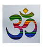 Multicolour Silk Om Wall Mural
