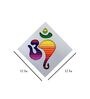 Multicolour Silk Om Wall Mural