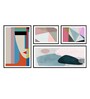 Animationist Multicolour MDF Framed Art Print Set of 4