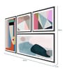Animationist Multicolour MDF Framed Art Print Set of 4