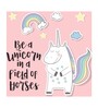Be a Unicorn In a Field of Horses Multicolour MDF Unframed Art Print
