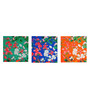 Multicolour MDF Wood Floral Framed Wall Art Sej
