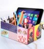 Multicolour Mdf Wood Rectangle 1 Pcs Cutlery Holder