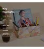 Multicolour Mdf Wood Rectangle 1 Pcs Cutlery Holder