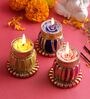 Multicolour Metal (Set of 3) Diyas