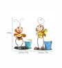 Multicolour Metal Bees Garden Pots And Planters