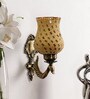 Daisy Gold Metal Wall Sconces