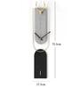 Caracas Grey & Black Metal Novelty Wall Clock