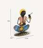 Multicolour Metal Musician Set Of 3 Figurine
