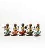 Multicolour Metal Musician Set Of 5 Figurine