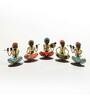 Multicolour Metal Musician Set Of 5 Figurine