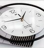 Multicolour Engineered Wood Iron  Pendulum Wall clock
